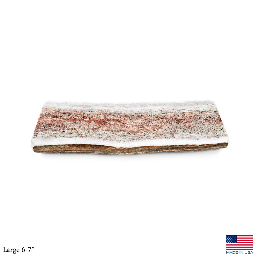 Elk Antler Split Dog Chews - USA Made Premium Grade Antlers for Dogs